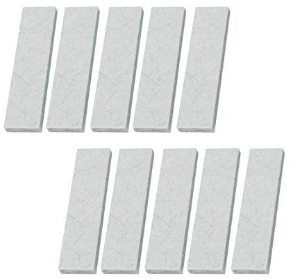 Oshhni 10 Pièces Plaquettes de Frein pour Vélo d'Appartement au Sol Fournitures Durables Pièce de Rechange en Feutre de Laine Étrier Professionnel, Blanche