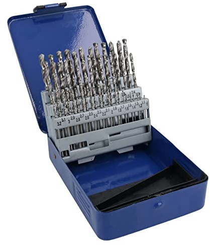 HSS Metrisches Bohrer-Set Split Point Bohrer in 0,1 mm Schritten 1 mm – 6 mm 51-teilig