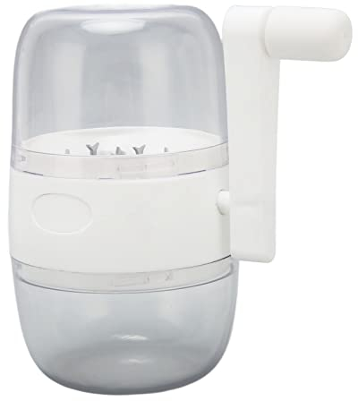 Okuyonic Moulin à Noix manivelle, Conception de dent ABS poignée de résistance au dérapage Lames en Acier Inoxydable Hachoir à Noix Manuel pour l'ail