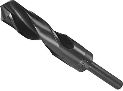 CoCud Réduit Tige Foret Pointe, 24mm Coupe Bord 1/2 Tige, Nitrure Enduit Haut Vitesse Acier 9341 Tordu Foret Forage - (Applications: pour Inox Acier Metal Bois)