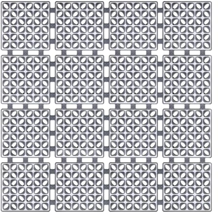 Duschmatte rutschfest 60x60cm Antirutschmatte Dusche: Leicht Zu Reinigen | Maschinenwaschbar Antirutschmatte für Dusche - Duscheinlage rutschfest Badewannenmatte für Badewanne und Nassbereiche