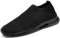 Oltyutc Damen Sneakers Slip On Schuhe Sportschuhe Leichte Laufschuhe Turnschuhe Atmungsaktiv Freizeitschuhe Walking Gym Schwarze EU 39