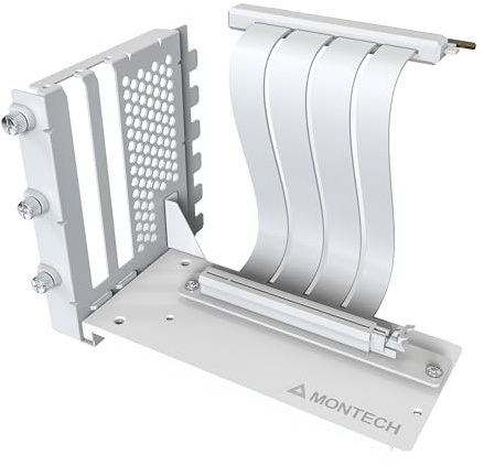VGM 2 vertikal GPU-monteringssats, PCIE 4.0 x 16 stigarkabel, 244 mm flexibel förlängningskort med 90 graders förlängningsport, stöder endast 7 PCIe-kortplatser fullbrott, 3 kortplatser GPU-hållare –