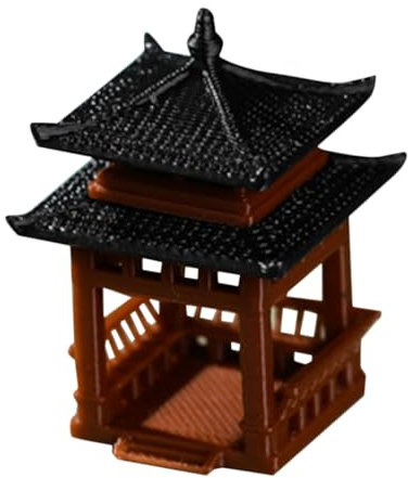 ROMISBABA Mini Padiglione Decorativo Tavolo Scultura Dettagliata per Esterni