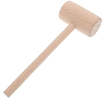 TOYANDONA Beech Leather Hammer Tool Upholstery Hammer for Leatherworking DIY Mallet for Woodworking
