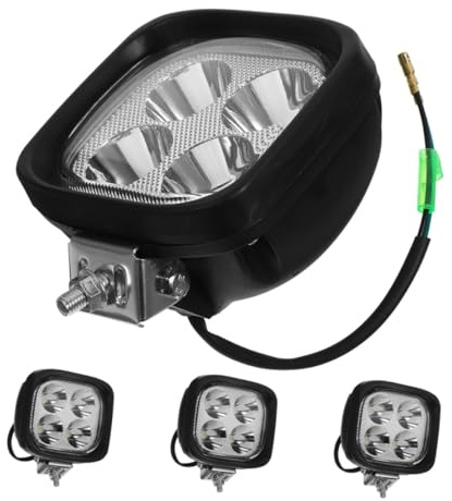 Abaodam 4 pezzi Fari LED per Carrelli Elevatori Luce di Lavoro Alta Luminosità Lampade Anteriori Compatibili Facili da Installare