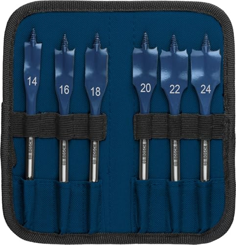 Expert Self Cut Speed Spade bit, SET 6 Pcs w/Pouch