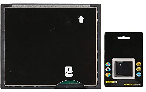 YUYTE Adattatore per Scheda CF, Convertitore da Scheda di Memoria Ad Alta velocità a Scheda CF con Supporto modalità UDMA per Fotocamere, D Series, (Singolo da TF a CF (10251))