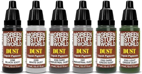 Green Stuff Paint Set - Liquid Pigments Set - Dust