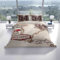 Leonado Vicenti Bettwäsche 135x200 155x200 155x220 Beige Braun Decke Kissen 80x80 Bezug Landkarte Kompass Set mit Reißverschluss