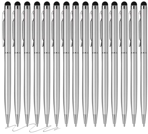 FIRCRE 15 Pack Stylus Pens for Touch Screens (Silver)