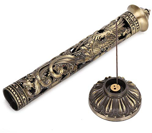 Leopacat Bruleur Encens, BrûLeur D'Encens Bronze, Porte Encens Baton