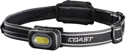 Coast RL10R 750 Lumen Rechargeable LED Headlamp with Variable Light Control and Rear Safety Signal