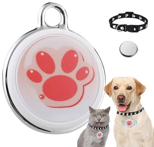 CJBIN Katzen Tracker, Mini GPS Tracker für Katzen Hunde, Haustier Tracker für Katzen, Anti Verlust Katze Tracker GPS Halsband für Kleine Katzen Hunde, Wasserdicht GPS Pet Tracker,