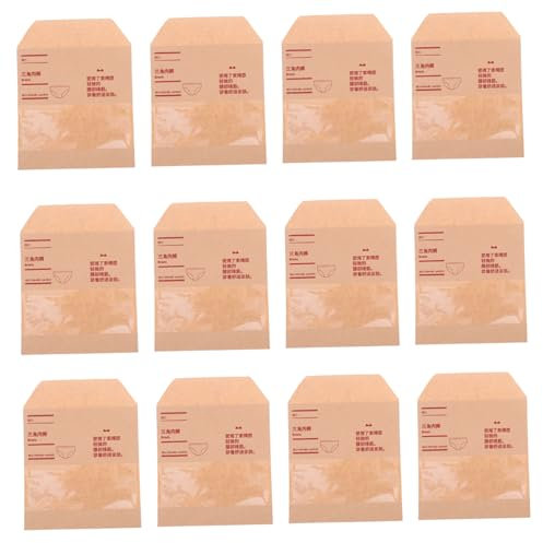 OUNONA Reise-kleideraufbewahrungstasche 50 Unterwäsche-verpackungstaschen Kraftpapiermaterial Organisationsbeutel für Männer und Frauen