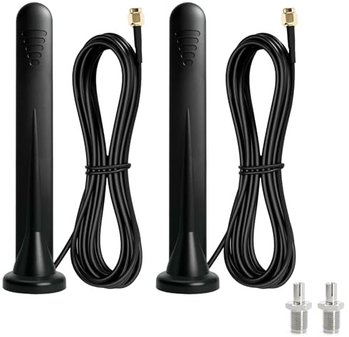 5G LTE Antenne Signalverstärker Omnidirektionale Netzwerkantenne SMA TS9 Stecker Magnetfuß Antenne für 3G/4G/5G/GSM/GPRS