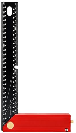 Fyrkant – 30 cm – Imperial Angle Lurer, justerbar för snickeri mätning träbearbetningskonstruktion metallbearbetning hårdvara handhantverk Industry