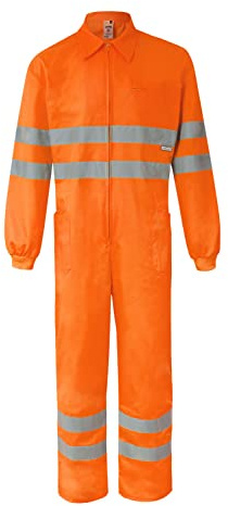 VELILLA 150; Mono de Alta Visibilidad; color Naranja Flúor; Talla L