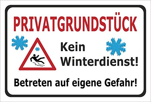 Melis-Folienwerkstatt Schild Privat-grundstück - 30x20cm - 3mm Aluverbund – 20 VAR S00018-119-A