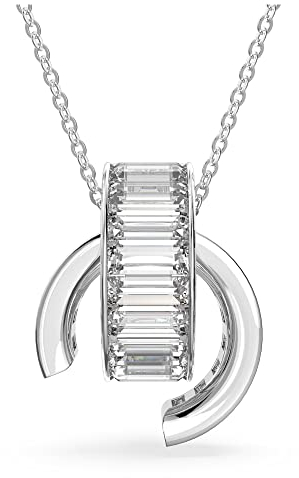 Swarovski Matrix Tennis Armband, Rhodiniertes Armkettchen mit Strahlenden Swarovski Kristallen