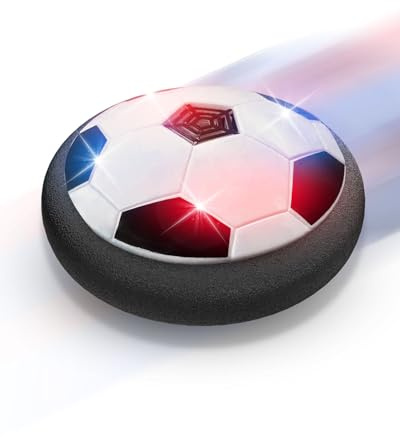 Maxesla Balón Fútbol Flotant Juguetes Niños, Pelota Futbol con Luces LED y Parachoques de Espuma, Juguete Niños 6 7 8 9 10 Años Regalo Navidad Cumpleaños Navidad
