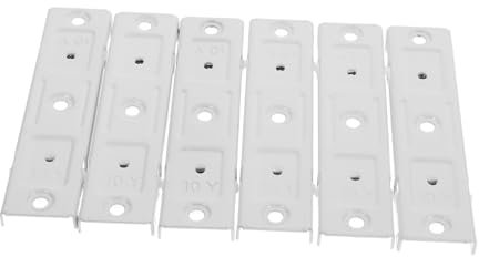 HYTROVE 6pcs Heavy Duty Stainless Steel Track Connector Corner Bend for Ceiling Curtain Track Wall Mount Flexible Bay Window