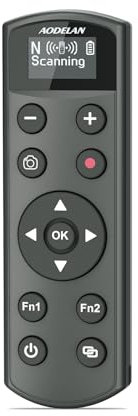 Aodelan - Mando a distancia inalámbrico para cámara Nikon - Disparador de disparador recargable con pantalla OLED para Zfc, Z50, P1000, A1000, P950, B600; sustituye a Nikon ML-L7 (negro)