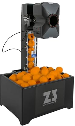 Commercial-Grade Automatic Table Tennis Machine with Net - Programmable Ball Pitching w/Remote, 100-Ball Capacity, Adjustable Spin/Speed/Angle for Training in Home/Gym/School