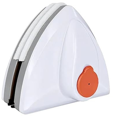 Limpiacristales Magnético Triangular 3-20 mm – Doble Cara con Depósito para Limpiador y Cable de Seguridad | Limpia Cristales Magnético para Ventanas, Mamparas y Espejos