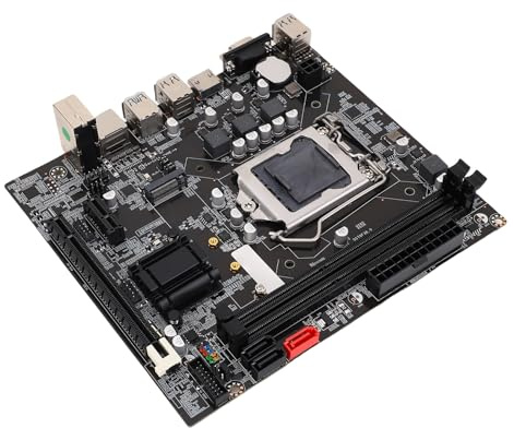 Yanmis B75 Gaming Motherboard, Computer -Motherboard für LGA 1155 2x8GB DDR3 -Speicher M.2 NVMe NGFF ATA3.0 PCIE für Core I3 I5 I7 Xeon E3 V2 mit 6 Phasenleistung Versorgung