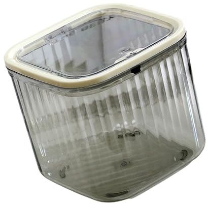 THINCAN Moderno Abajo Descenso Escritorio Basura Puede Cosméticos Cepillos Organizadores Para Hábitat Accesorios De Oficina Transparente Decorativos Transparentes