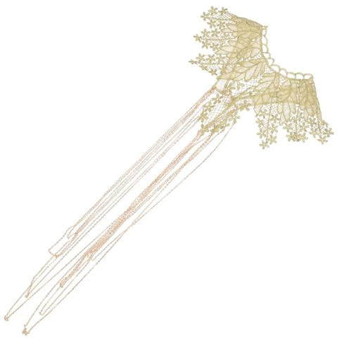 Homoyoyo Cadena Corporal de Encaje Diseño de Flores y Hojas, Joyería de Cadena Corporal Dorada, Cómoda y Práctica para Carnavales y Otras Ocasiones