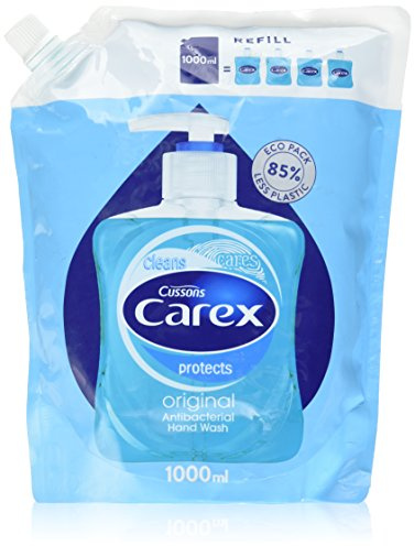 Cussons Carex Original Antibacterial Hand Wash Refill Pack, 1 Litre