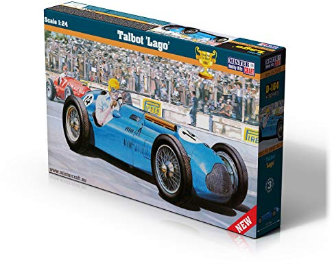 Mistercraft Modellbausatz Auto Talbot Lago Maßstab 1:24 Plastikbausatz, Bausatz zum Zusammenbauen, Inklusive Klebstoff, Kunststoffmodell, Bauanleitung,165.0mmx68.0mm