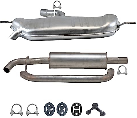 Ferroz Export Ersatz für Auspuffanlage für VW Golf Plus V 05/2005-08/2014 Cross 1.6 8V 102 PS Auspuff