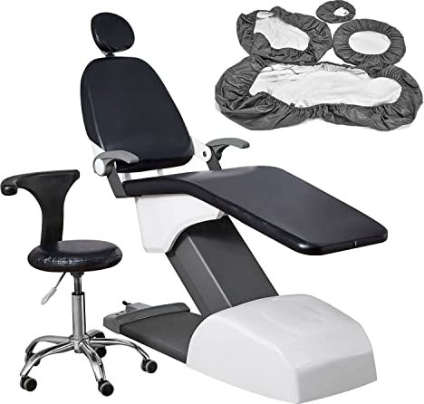 buyzg Housse de siège Dentaire imperméable en Cuir PU pour Chaise Dentaire, Protections de siège Amovibles et lavables pour lit de Tatouage, Housse de lit de massage1 Lot de 4 pièces(I)