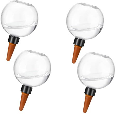 Plant Watering Globes Pack Of 4, Pot Waterings Spikes, Large Watering Automatic Feeding System, 500ml Reusable Efficient Watering Bulbs, Flower Pots WateringGlobes For Home Indoor Outdoor