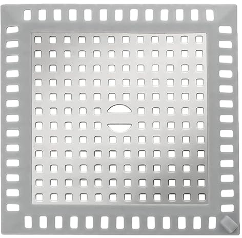 Copri Scarico Doccia Filtro Capelli Doccia Quadrato Scarico Doccia a Pavimento Filtro Scarico Doccia Copertura Scarico Doccia Adatto per Bagno, Cucina, Lavandino e Altro (12,5x12,5cm)