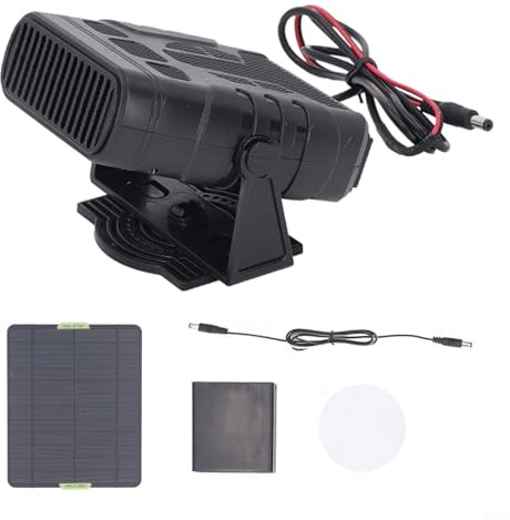 20 W 5 V solpanel växthusvärmare, bärbar varm luftfläkt solvärmare för kyckling-Coop, för torkning uppvärmning husdjurshus