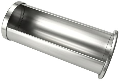 PENIKOKO Porta Discos de Algodón Dispensador Redondo de Acero Inoxidable con Tapa, Caja Organizadora para Almacenamiento de Algodón Cosmético en Baño, Contenedor Compacto para Tocador
