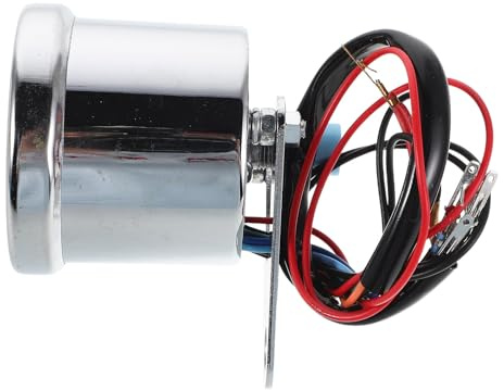 Vaguelly Velocímetro para Motocicleta con Pantalla LED de Alta Precisión y Fácil Instalación, Medidor de Velocidad en Acero Inoxidable para Uso en Motos