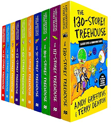 The Treehouse Storey Books 1 - 10 Collection Set by Andy Griffiths & Terry Denton