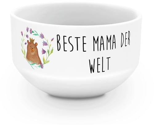 Mr. & Mrs. Panda Müslischale Bär Königin - Geschenk, Müsli Schalen, Teddy, Lieblingsmensch, Beste Mama, Mutter, Muttertag, Mom, salatschälchen, suppenschale, Suppenschüssel, dessertschale