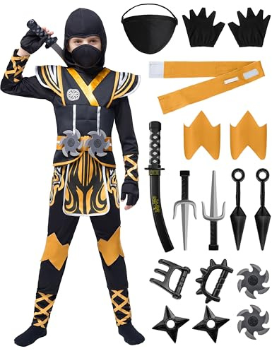 Spooktacular Creations Grön ninja kostym för barn ninja temafester halloween kostym ninja rollspel halloween fest