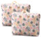 Darryy 2er-Pack 120L Aufbewahrungstasche für Bettwäsche mit Reißverschluss gr XXL, Aufbewahrungstasche Kleidung, für Blanket, Kleideraufbewahrung, Ferientasche (Monstera deliciosa)
