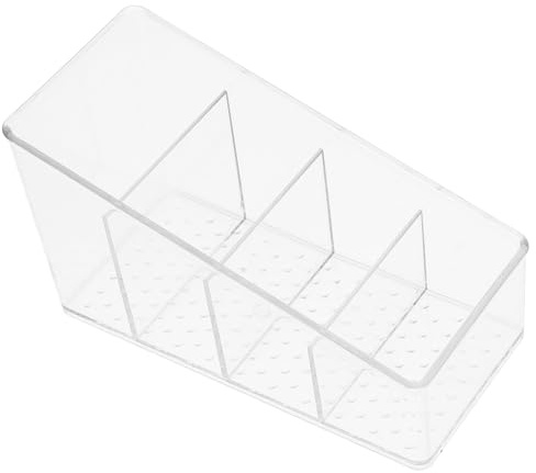 SHINEOFI Tea Bag Organizer Box with Compartments 5.91X3.43X2.72In Compact Tea Packet Storage Case for Kitchen Dining Bar Counter