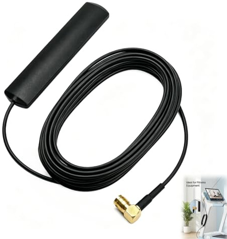 DAB DAB+ Antenne Auto mit 5dBi Gewinn - 3m Kabel Digital Radio Antenne mit Signalverstärker, SMB Adapter Scheibenantenne für Glas Metall Kunststoff, Universelle Auto Antenne für PKW LKW Wohnmobil