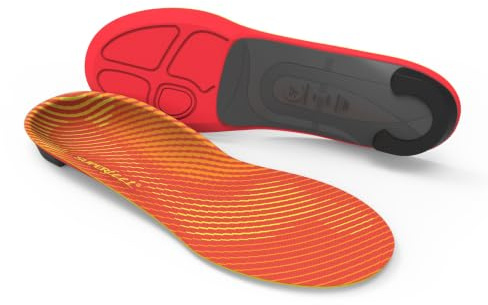 Superfeet Run Pain Relief Insoles for Plantar Fasciitis Relief & Runners with All Arch Heights Support & EVOLyte® Carbon Fiber - 7.5-9 Men / 8.5-10 Women