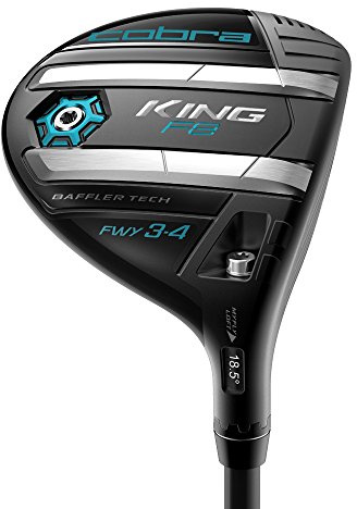 Cobra Female 2018 King F8 Women's Fairway 2018 King F8 Fairway 5W6W (Women's, Right Hand, Graphite, Ladies Flex), Black/Lexi Blue
