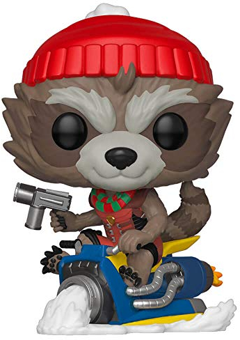 Funko Pop!. Bobble Marvel: Holiday-Rocket Raccoon Collectible Figure - Guardians of The Galaxy - Vinyl-Sammelfigur - Geschenkidee - Offizielle Handelswaren - Spielzeug Für Kinder und Erwachsene